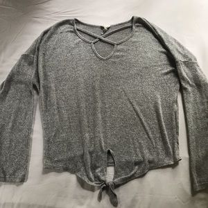 Grey Long Sleeve Sweater